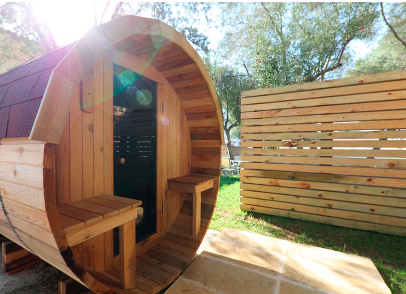 servicio sauna exterior hotel clumba