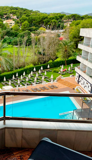 habitacion doble Vista piscina hotel serrano palace