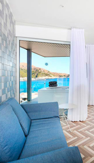habitacion junior suite mar azul purestil hotel spa serrano hotels