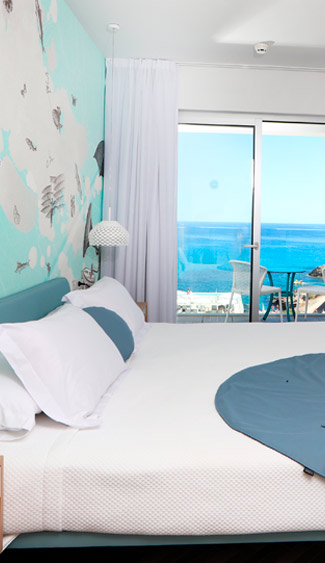 habitacion doble superior mar azul purestil hotel spa serrano hotels